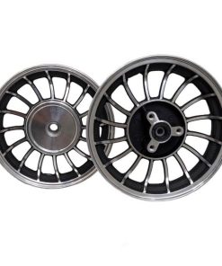 MotoTec Universal Parts 10″ FRONT & REAR ALUMINUM WHEEELSET for Retro 150cc Scooters